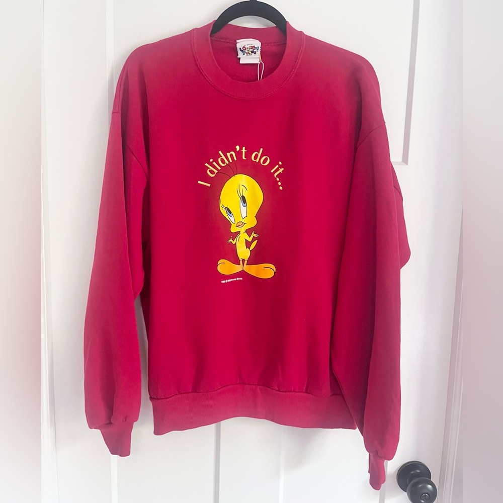 Vintage 1996 Tweety Bird Looney Tunes Sweatshirt Large